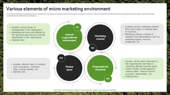 Various Elements Of Micro Marketing Environment