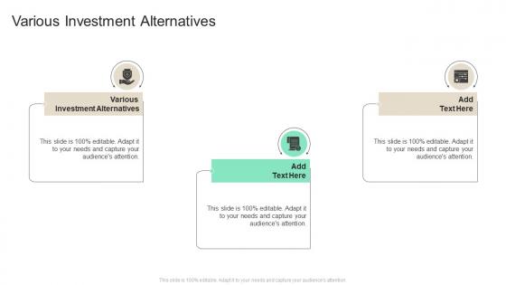 Various Investment Alternatives In Powerpoint And Google Slides Cpb
