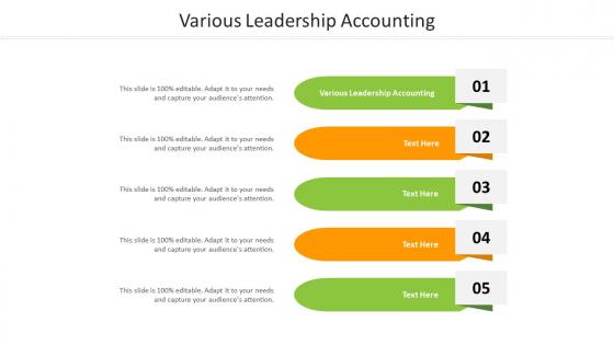 Various leadership accounting ppt powerpoint presentation file graphics download cpb