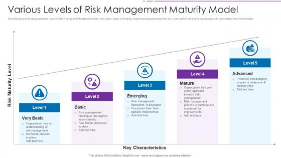 Various Levels Of Risk Management Maturity Model