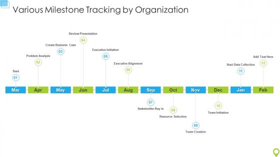 Various Milestone Tracking By Organization