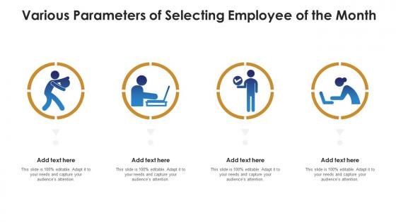 Various parameters of selecting employee of the month infographic template