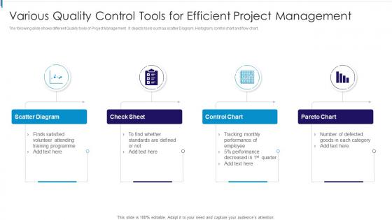 Various Quality Control Tools For Efficient Project Management