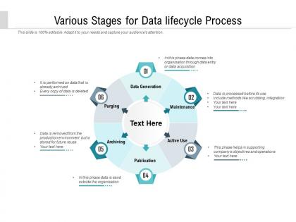 Data Lifecycle - Slide Team