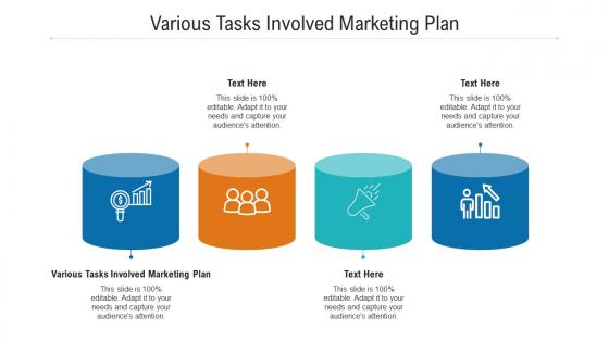 Various tasks involved marketing plan ppt powerpoint presentation model background cpb