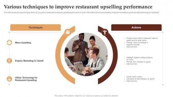Various Techniques To Improve Restaurant Upselling Performance