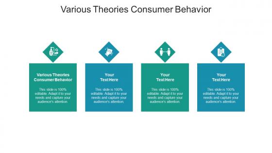 Various theories consumer behavior ppt powerpoint presentation icon cpb