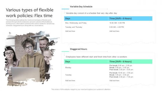 Various Types Of Flexible Work Policies Flex Time Improving Employee Retention Rate