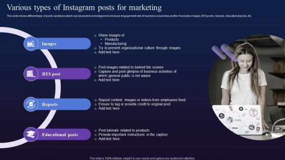 Various Types Of Instagram Posts For Marketing Digital Marketing To Boost Fin SS V