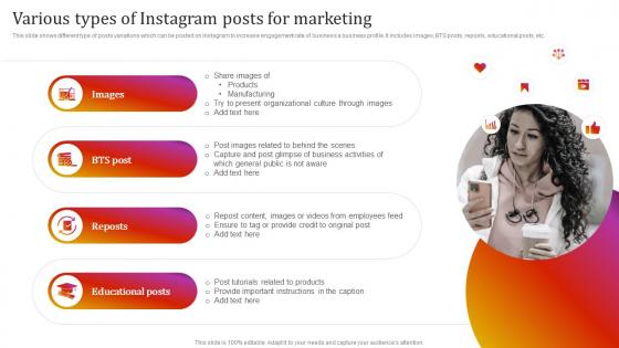 Various Types Of Instagram Posts For Marketing Instagram Marketing To Grow Brand Awareness
