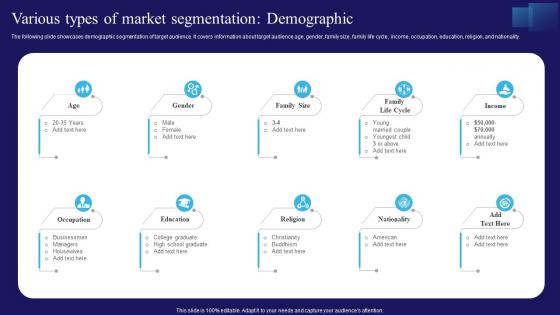Various Types Of Market Segmentation Demographic Navigating The Information Technology Landscape MKT SS V