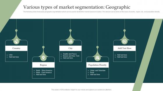 Various Types Of Market Segmentation Geographic Information Technology Industry Forecast MKT SS V