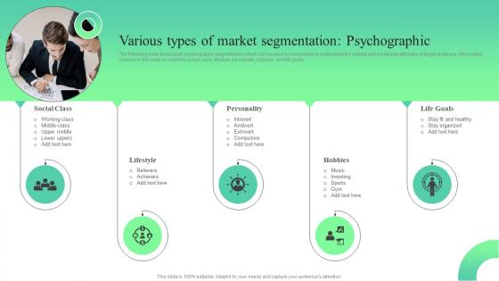 Various Types Of Market Segmentation Psychographic Trends And Opportunities In The Information MKT SS V