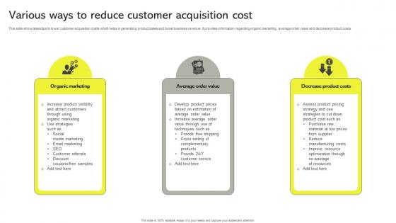 Various Ways To Reduce Customer Acquisition Cost