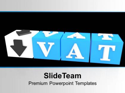 Vat button on lego cubes success powerpoint templates ppt backgrounds for slides 0113