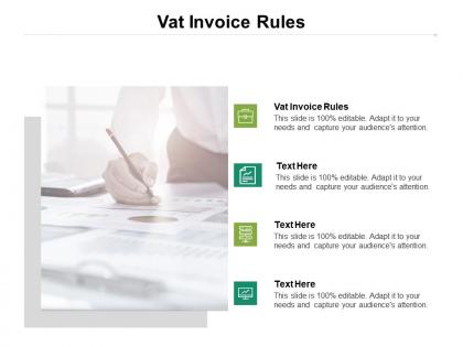 Vat invoice rules ppt powerpoint presentation styles shapes cpb