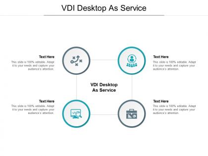 Vdi desktop as service ppt powerpoint presentation outline samples cpb