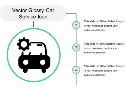 Vector glossy car service icon