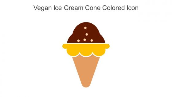Vegan Ice Cream Cone Colored Icon In Powerpoint Pptx Png And Editable Eps Format