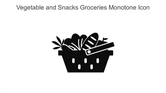 Vegetable And Snacks Groceries Monotone Icon In Powerpoint Pptx Png And Editable Eps Format
