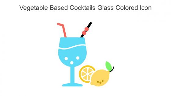 Vegetable Based Cocktails Glass Colored Icon In Powerpoint Pptx Png And Editable Eps Format