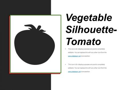 Vegetable silhouette tomato powerpoint guide