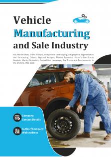 Vehicle Manufacturing And Sale Industry Pdf Word Document