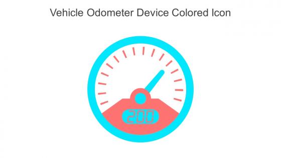 Vehicle Odometer Device Colored Icon In Powerpoint Pptx Png And Editable Eps Format