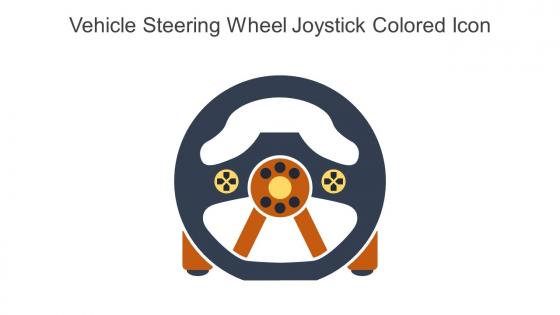 Vehicle Steering Wheel Joystick Colored Icon In Powerpoint Pptx Png And Editable Eps Format