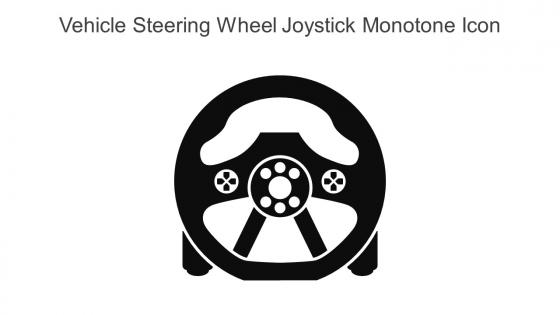 Vehicle Steering Wheel Joystick Monotone Icon In Powerpoint Pptx Png And Editable Eps Format