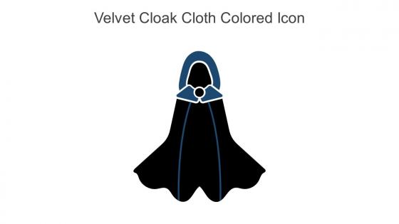 Velvet Cloak Cloth Colored Icon In Powerpoint Pptx Png And Editable Eps Format