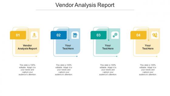 Vendor Analysis Report Ppt Powerpoint Presentation Portfolio Visuals Cpb