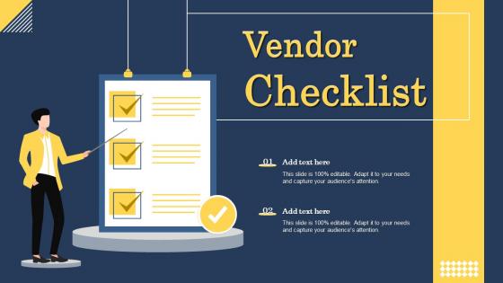 Vendor Checklist Ppt Powerpoint Presentation Icon Guide