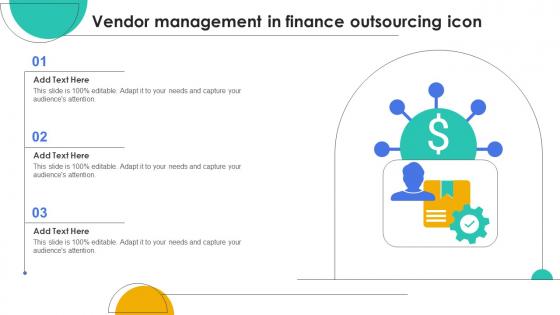 Vendor Management In Finance Outsourcing Icon