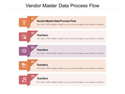 Vendor master data process flow ppt powerpoint presentation model vector cpb