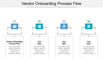 Vendor onboarding process flow ppt powerpoint presentation slide cpb