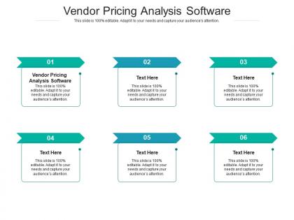 Vendor pricing analysis software ppt powerpoint presentation infographic template background cpb