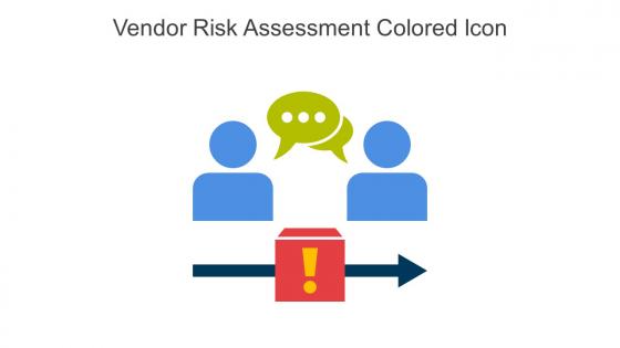 Vendor Risk Assessment Colored Icon In Powerpoint Pptx Png And Editable Eps Format