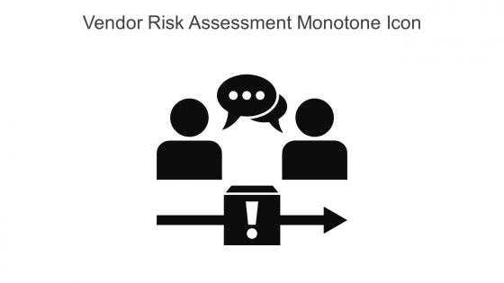 Vendor Risk Assessment Monotone Icon In Powerpoint Pptx Png And Editable Eps Format