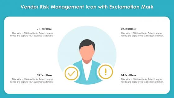 Vendor Risk Management Icon With Exclamation Mark