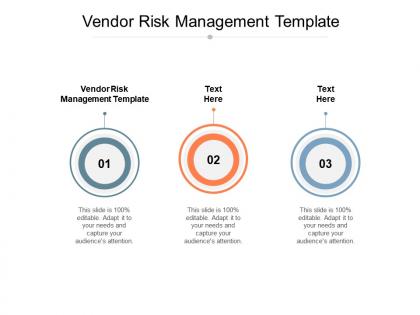 Vendor risk management template ppt powerpoint presentation file model cpb