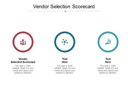 Vendor selection scorecard ppt powerpoint presentation outline visual aids cpb