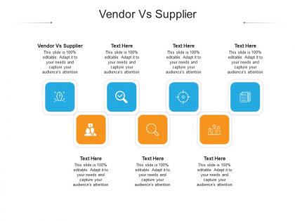 Vendor vs supplier ppt powerpoint presentation styles example file cpb