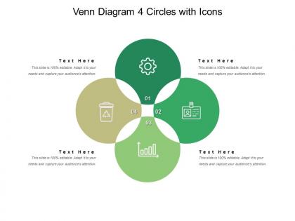 Venn diagram 4 circles with icons