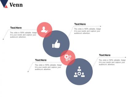 Venn with four icons advertising channels ppt infographics slides