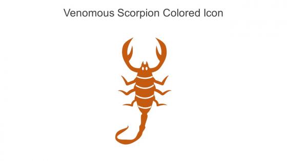 Venomous Scorpion Colored Icon In Powerpoint Pptx Png And Editable Eps Format