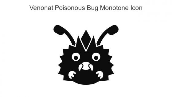 Venonat Poisonous Bug Monotone Icon In Powerpoint Pptx Png And Editable Eps Format