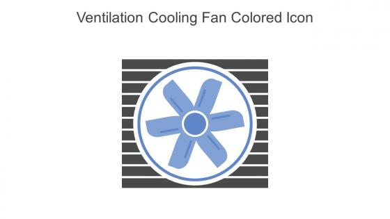 Ventilation Cooling Fan Colored Icon In Powerpoint Pptx Png And Editable Eps Format