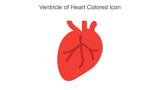 Ventricle Of Heart Colored Icon In Powerpoint Pptx Png And Editable Eps Format