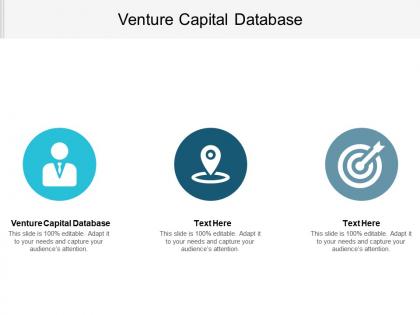 Venture capital database ppt powerpoint presentation gallery slides cpb